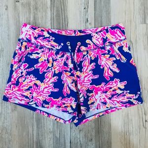 Lilly Pulitzer Blue and Pink Athletic Shorts